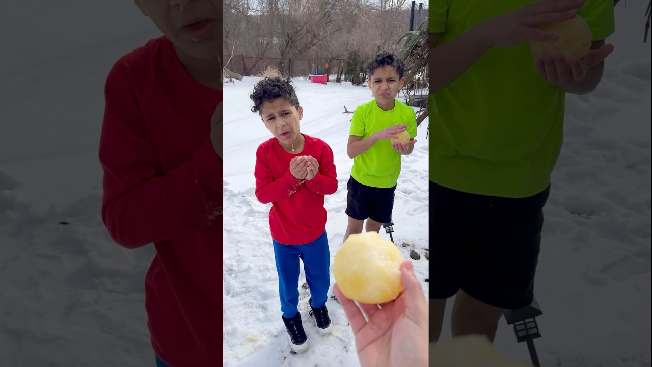 Orange Snowball Prank On Brothers 😂 #shorts