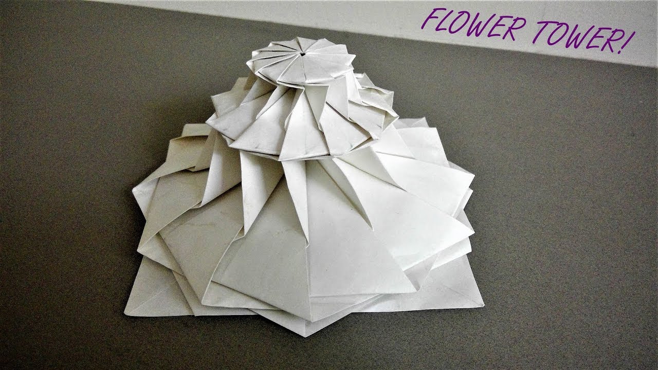Origami Time-Lapse: 'Flower Tower' (Chris K Palmer)