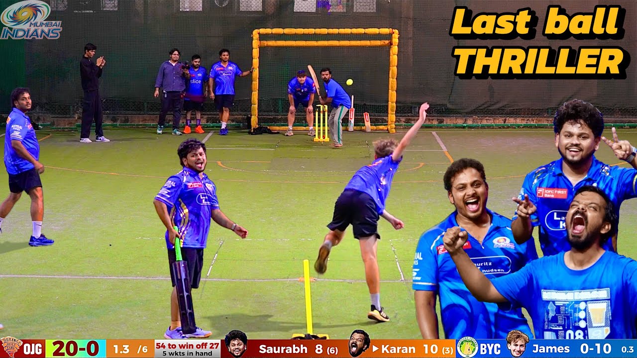 Ourange Juice Gang vs Backyard Cricket UK | Box Cricket RUNFEST w/ @MumbaiIndians