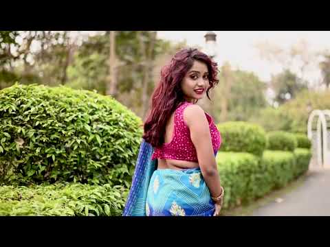 Outdoor Blue Saree Fashion | Saree Sundori । Saree Lover । Indian Beauty । Bold Saree Style