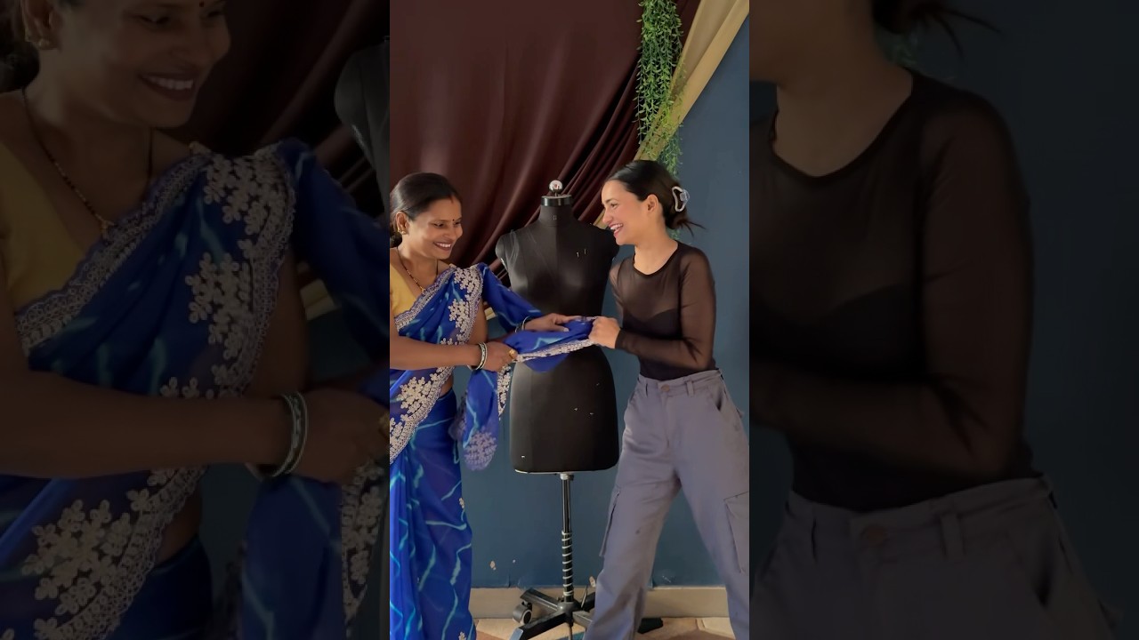 #outfitfromscrach #saree #lahengacholi #fashion #meeshosaree