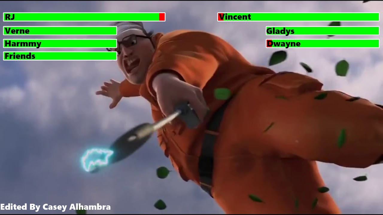 Over The Hedge Final Battle with healthbars (Thanksgiving Special)