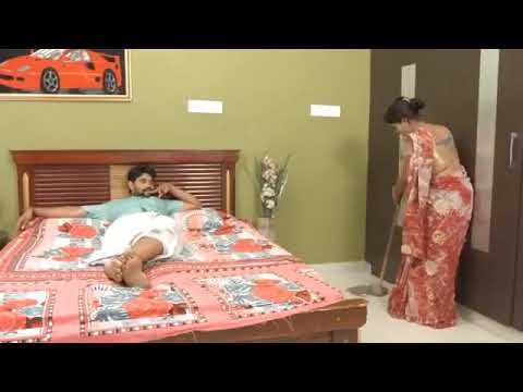 owner with hot saree maid