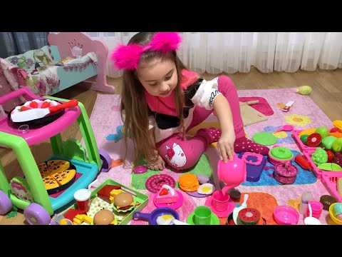 OYUNCAK MUTFAK MALZEMELERİ İLE PİKNİK YAPIYORUZ Kids Toy Kitchen