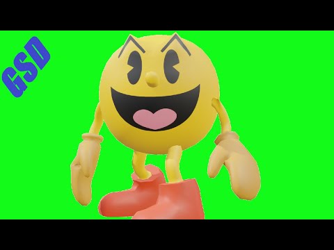 Pac Man Green Screens