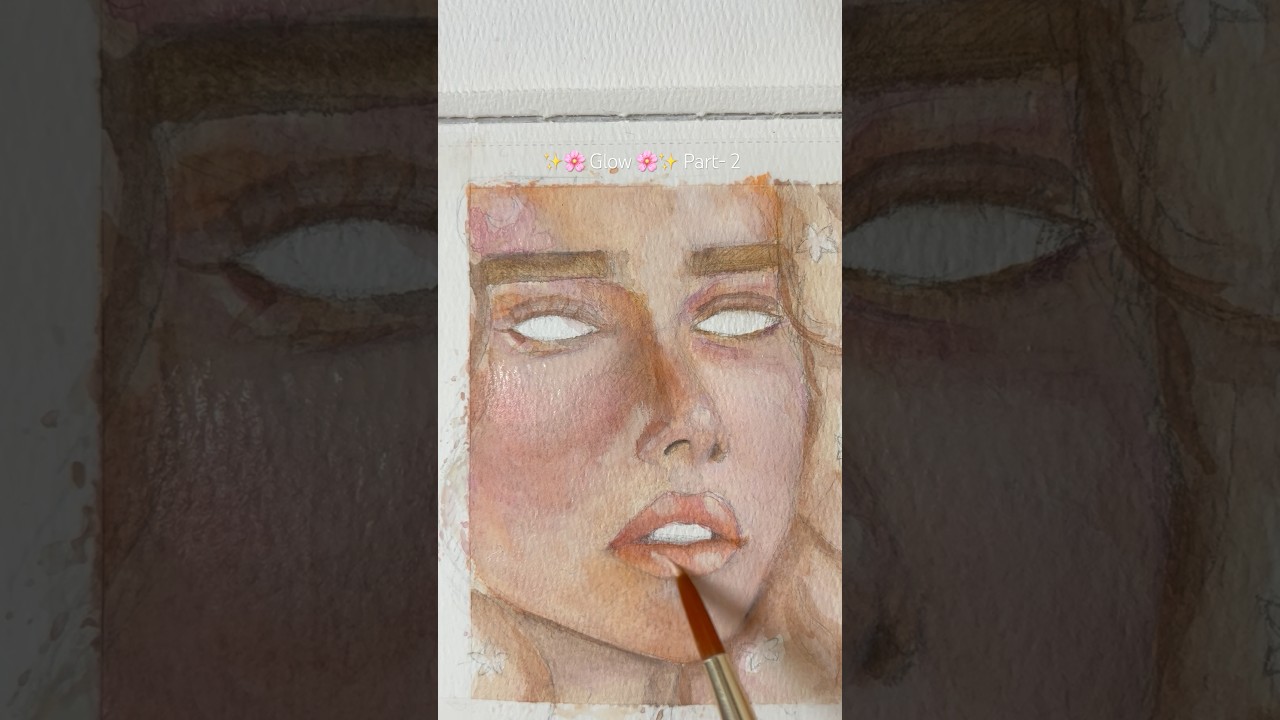 Painted a little today🥰 #artinprogress #watercolourpainting #painting #art #glow #art