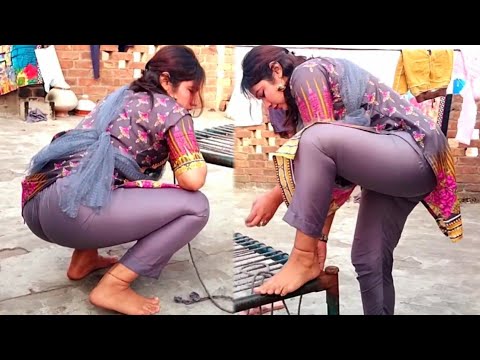Pakistani Desi Beautiful Hot Cleaning Vlog Pak Village Life Village Woman Daily Routine