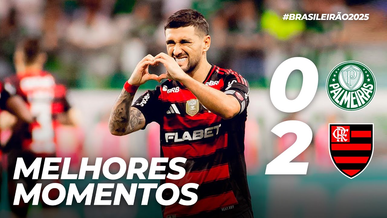 PALMEIRAS 0 X 2 FLAMENGO | MELHORES MOMENTOS | BRASILEIRÃO (25/05/25)
