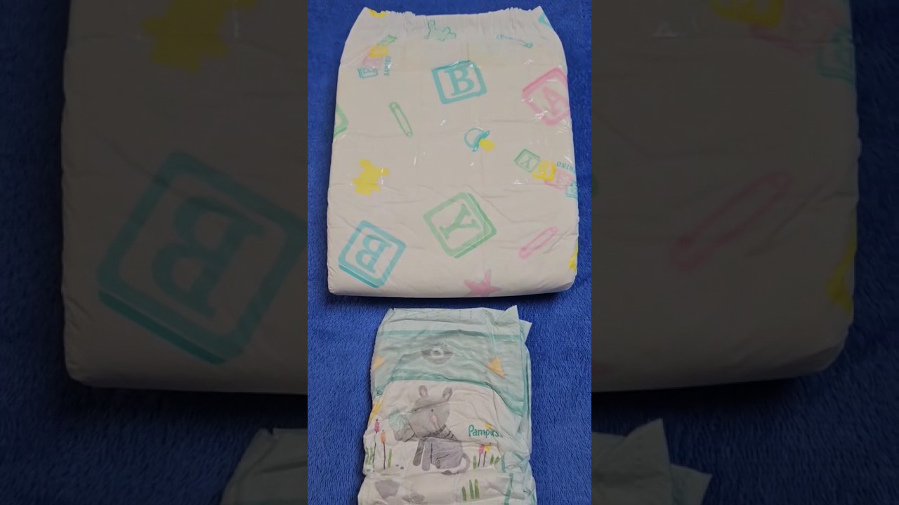 Pampers 8 vs Bambino Classico V2 ABDL adult diaper size M