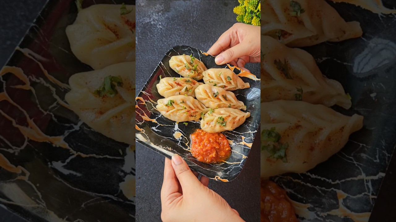 Paneer Momos With Chutney #viralvideo #shortvideo #shorts #momos #food #foodies #cookingvlog#chutney