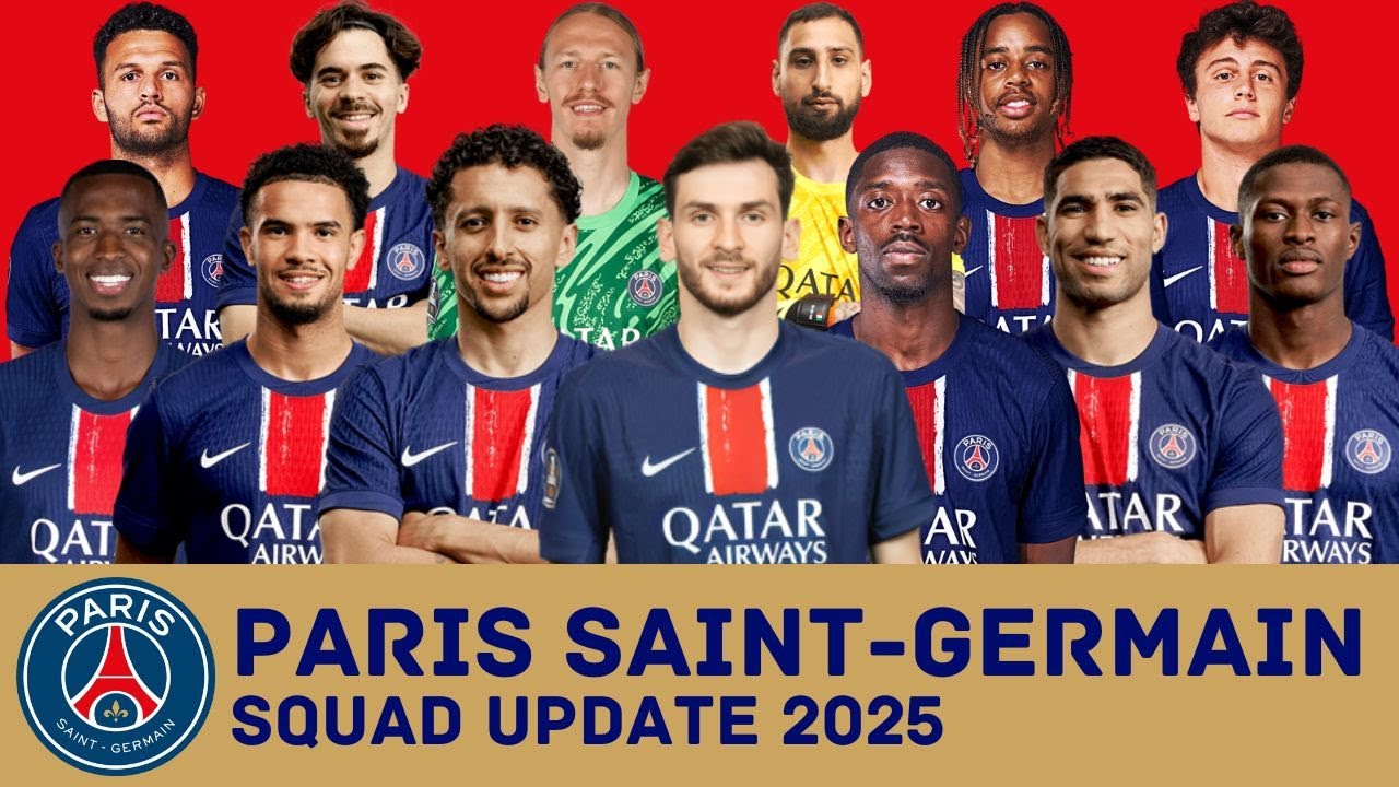 PARIS SAINT-GERMAIN Squad Update 2025 | PSG Updated Squad 2025 | FootWorld