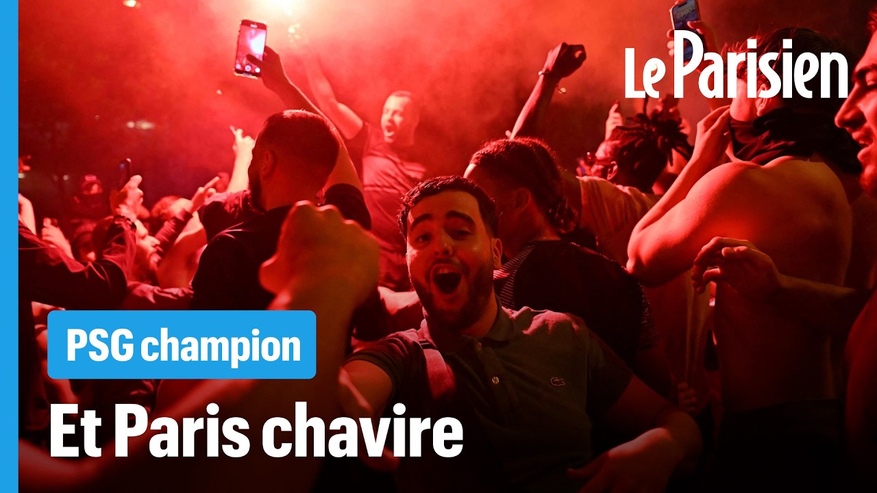 Paris s'embrase après le sacre du PSG en Ligue des champions