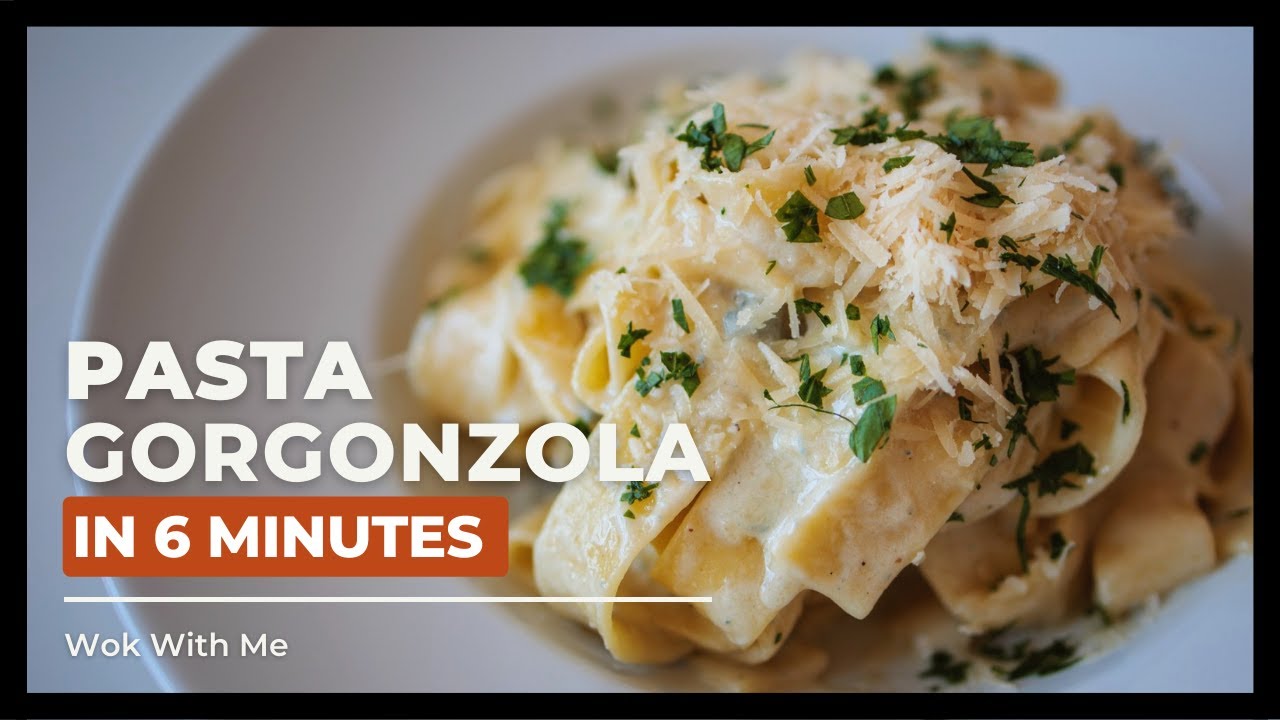 PASTA GORGONZOLA in 6 MINUTES (How an Asian does it👌)