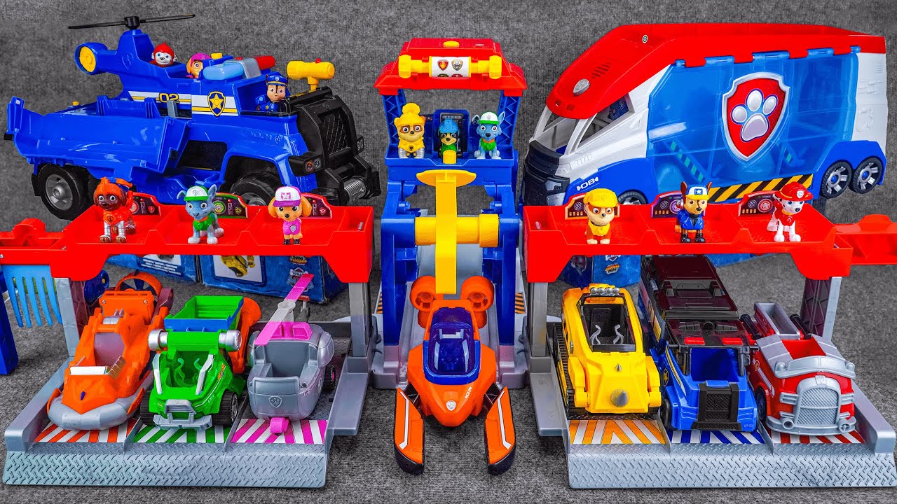 Paw Patrol toys collection unboxing ASMR | New Paw Patrol Big Pup Trucks | PAW Patrol Cat Pack