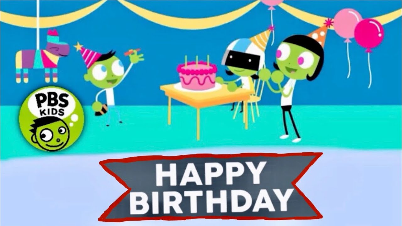 PBS Kids Happy Birthday Menu