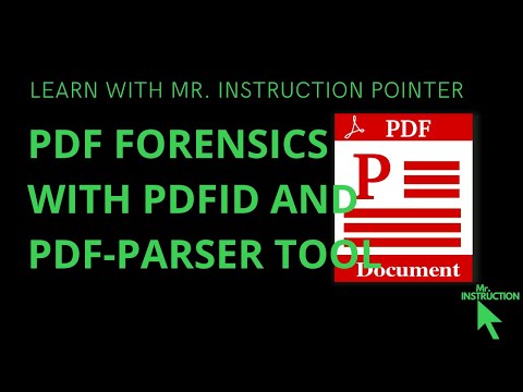 PDF Forensics Tutorial with pdfid and pdf-parser Tool 2024