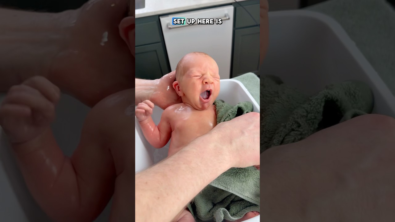 Pediatrician tips for baby’s first bath! #honestpartner #baby #bathtime #newborn #ad