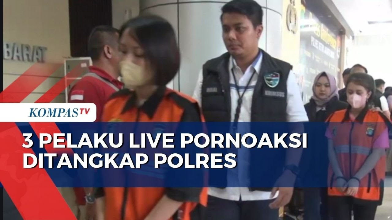 Penampakan 3 Pelaku Pornoaksi Live Streaming Saat Ditangkap Polisi