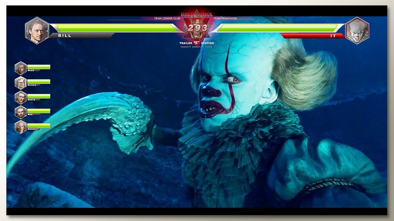 Pennywise vs The Losers Club (Adult) Final Battle with Healthbars