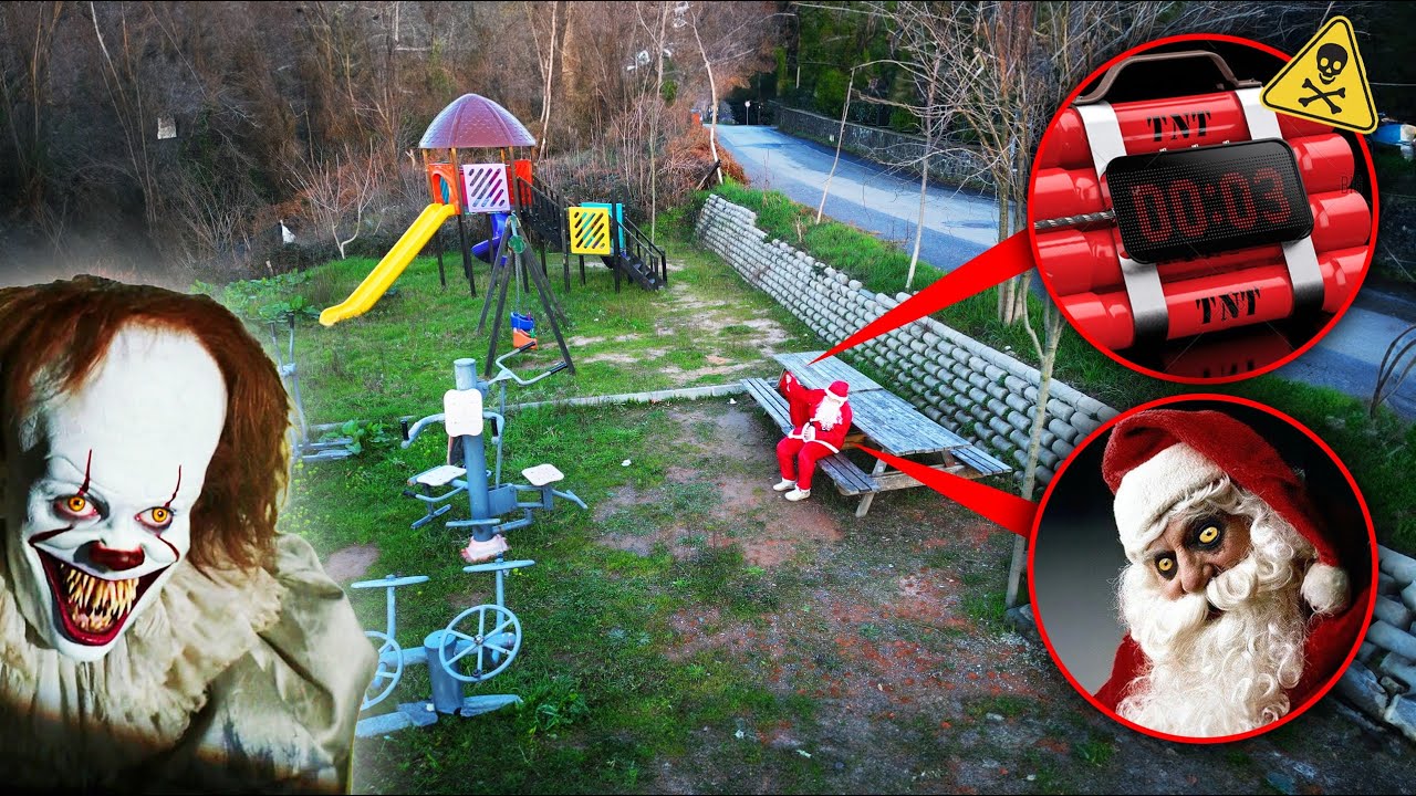 PENNYWİSE , OYUN PARKINDA NOEL BABA 'yı HAVAYA UÇURDU !!! 😱 -Mert Yazar