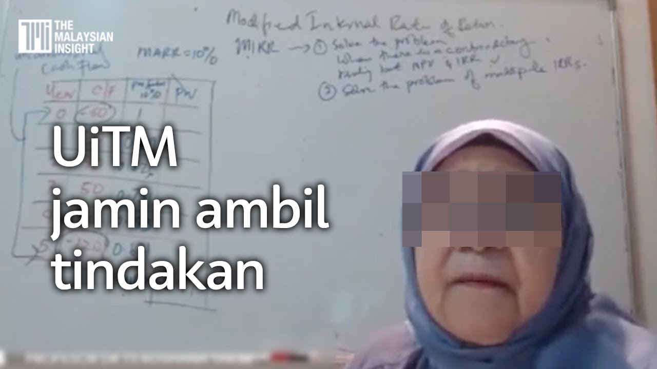 Pensyarah hina siswa miskin? UiTM jamin ambil tindakan