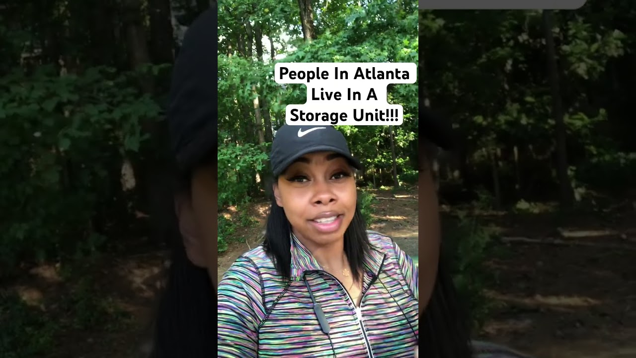 People In Atlanta Live in a Storage Unit! #shortsvideo