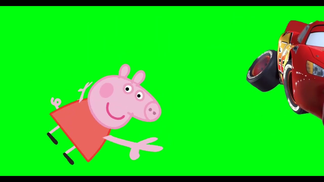 Peppa Pig and McQueen Green Screen