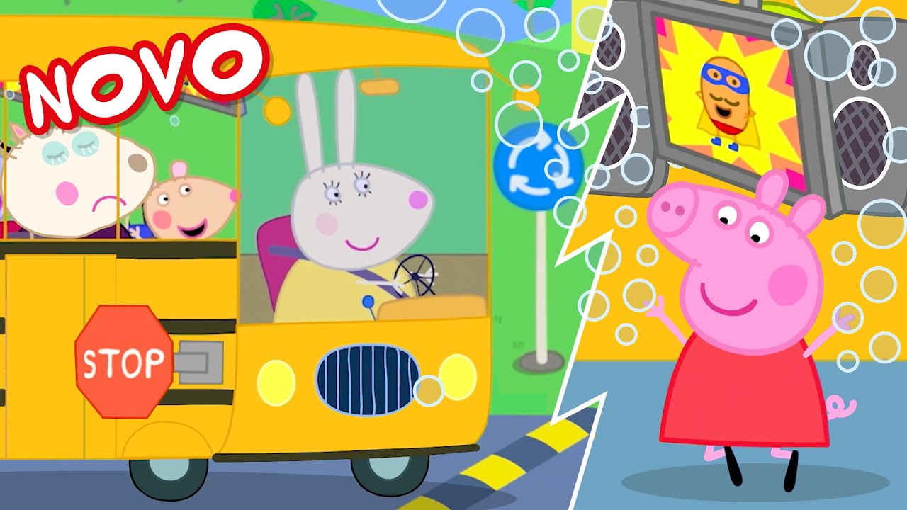 Peppa Pig Português Brasil | O Novo Ônibus Escolar! | NOVO Contos da Peppa Pig