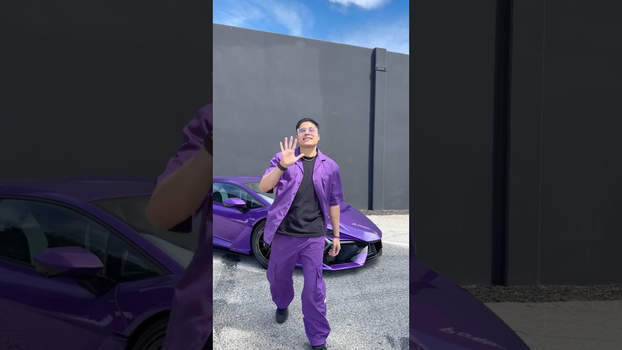 PERATE PURPLE LAMBO! 😍💜 #peratebaby
