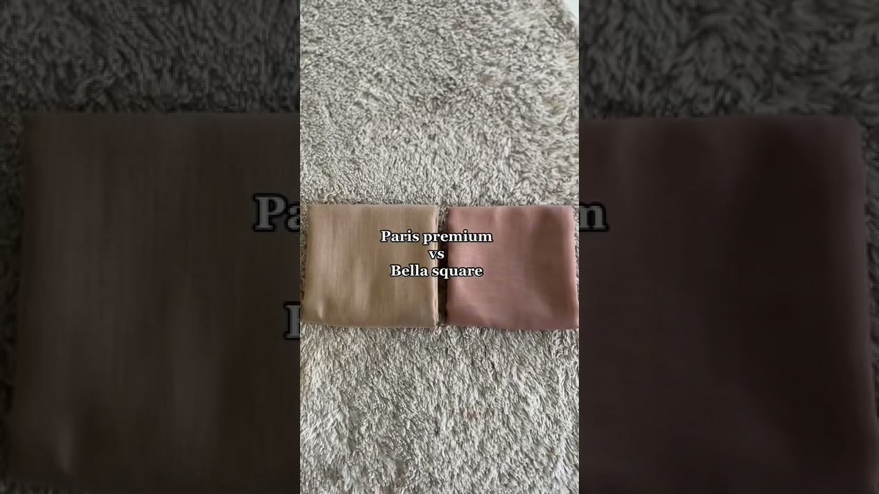 Perbedaan Hijab Paris Premium Dan Bella Square #shorts