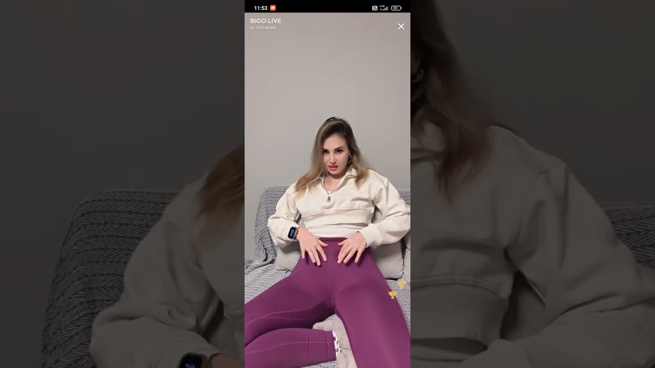 periscope bigo live 62 / purple leggings #periscope