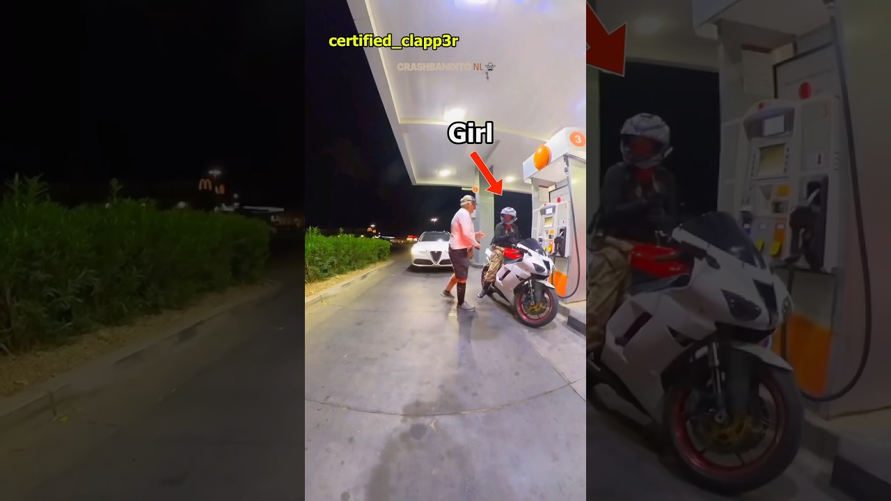 Pervert Touches Biker Girl!