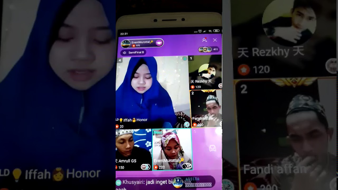 Pesetra lomba Murottal di Bigo Live