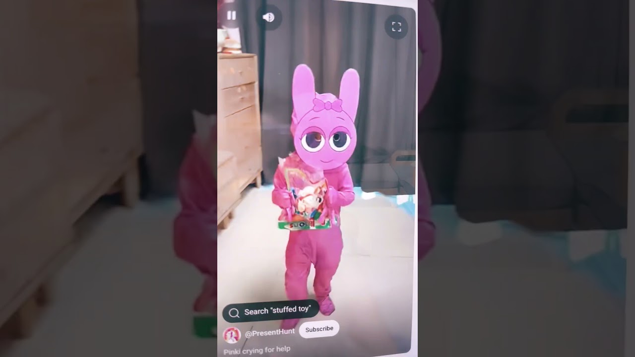 Pinki crying  cartoon ￼