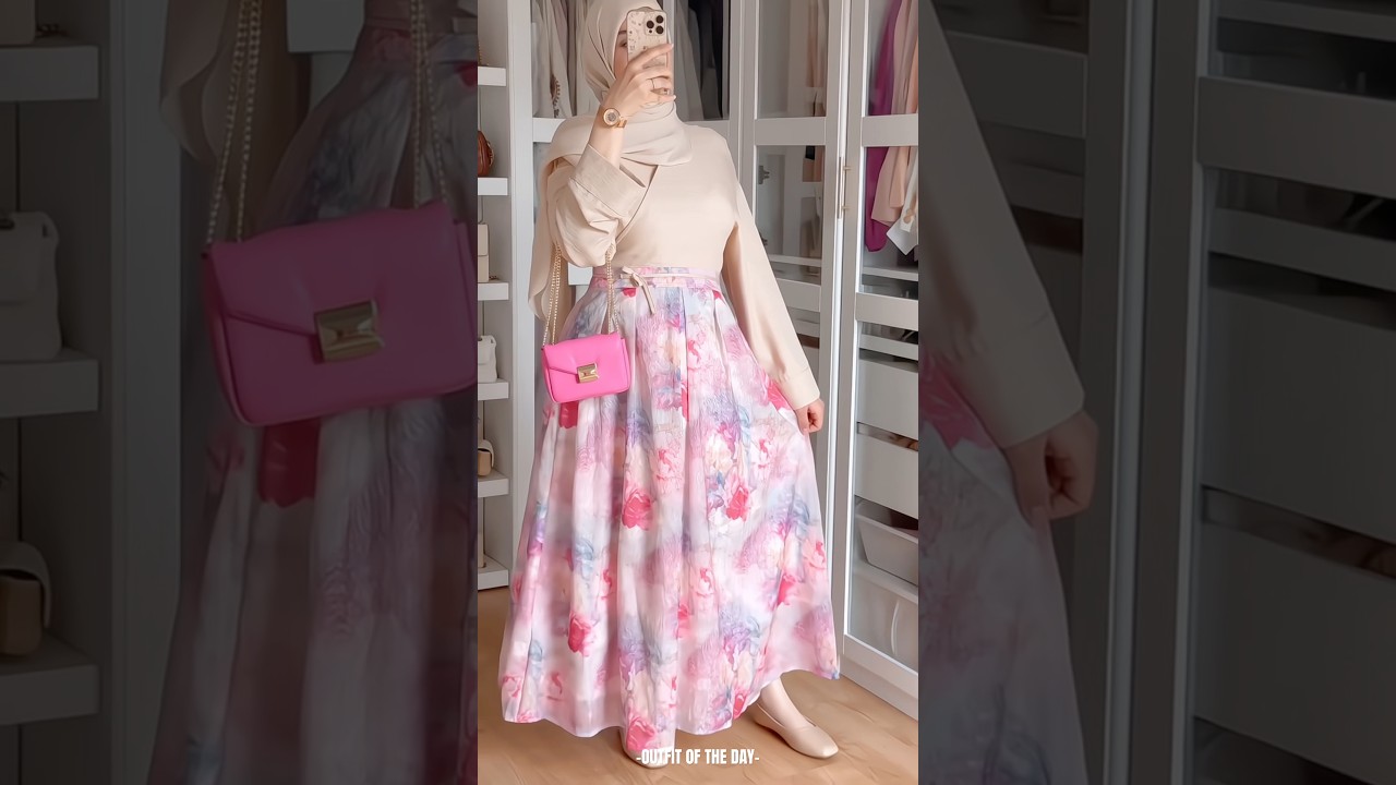 Pinterest Aesthetic Eid Hijab Outfit🌸#grwm #fashioninspo #styleinspo #outfitideas #korean #ootd