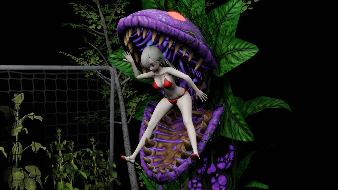 Piranha Plant Eats a Girl