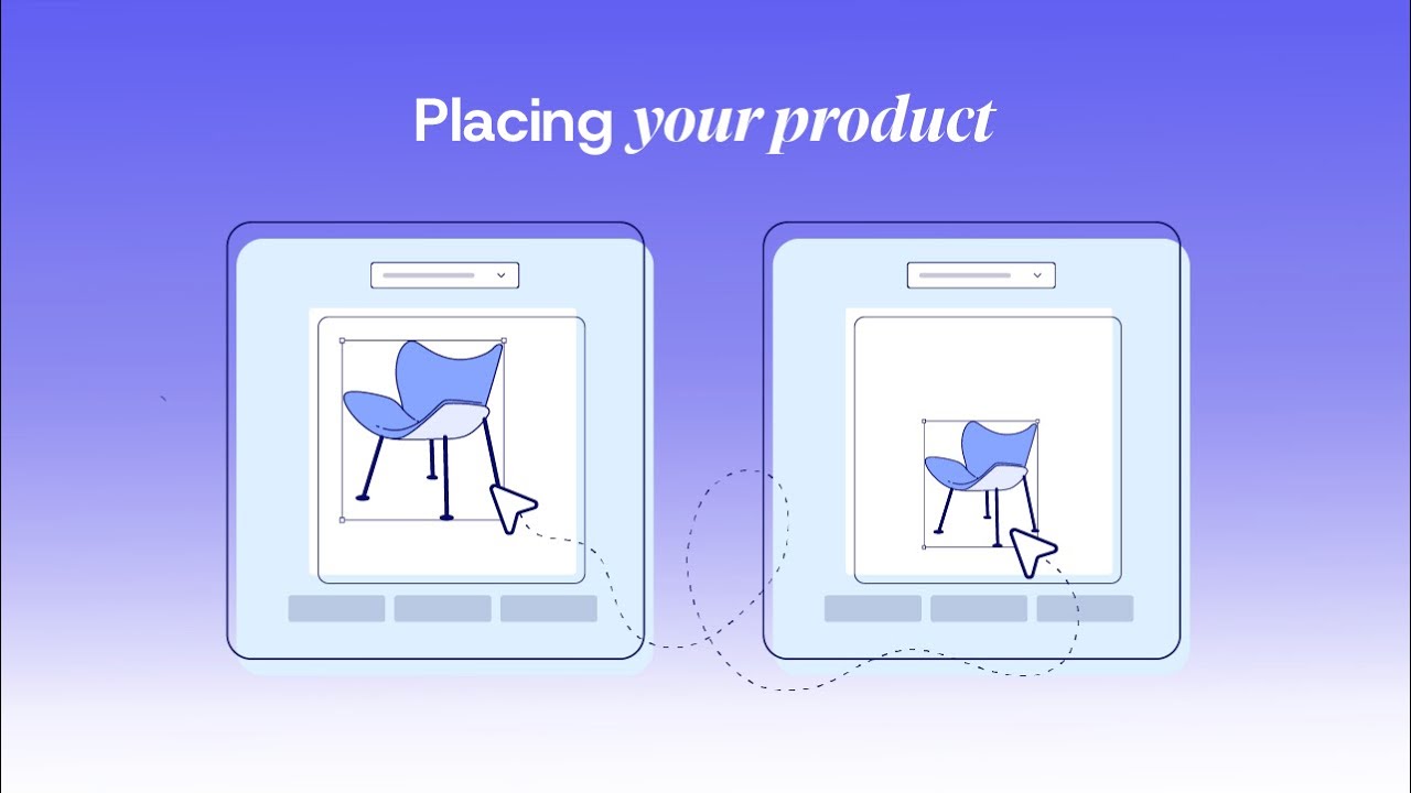 Place your product on canvas | Presti AI