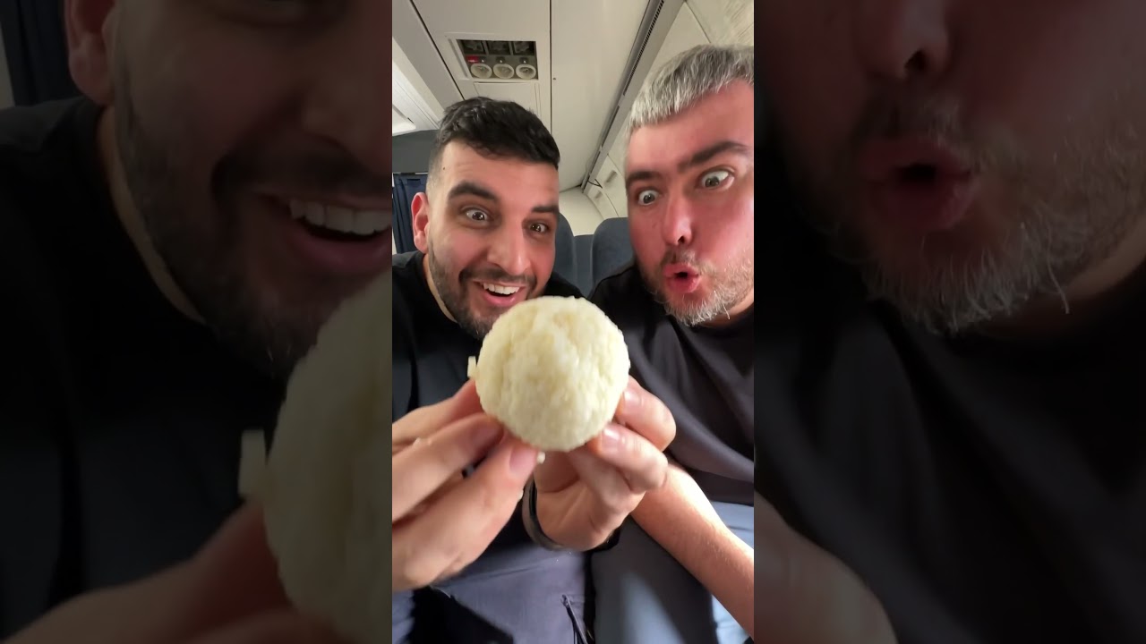 Plane Food Gone Wrong! @albert_cancook @YoLeendaDong #food #skit