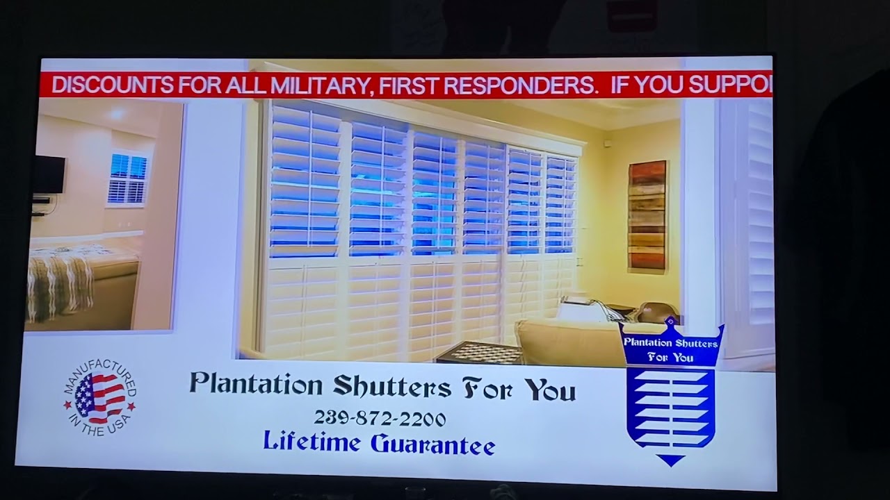 Plantation Shutters Anti Joe Biden  Florida Commercial