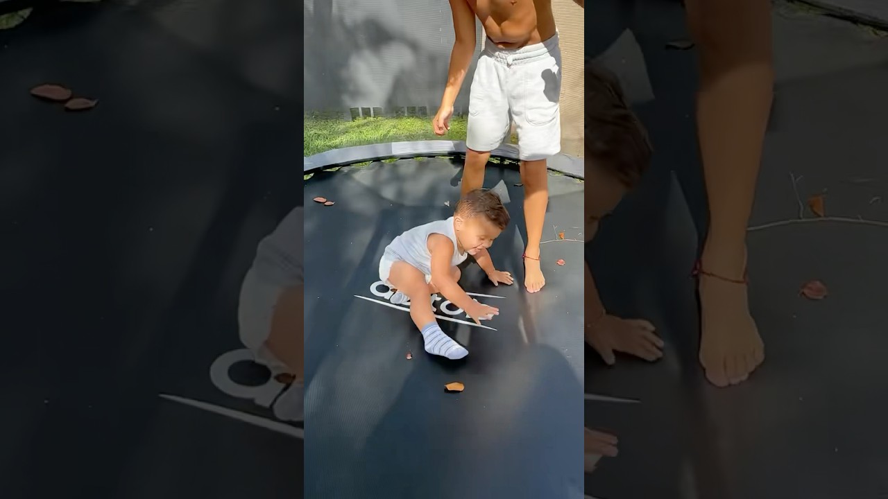 Playing in trampoline 🤣#shorts