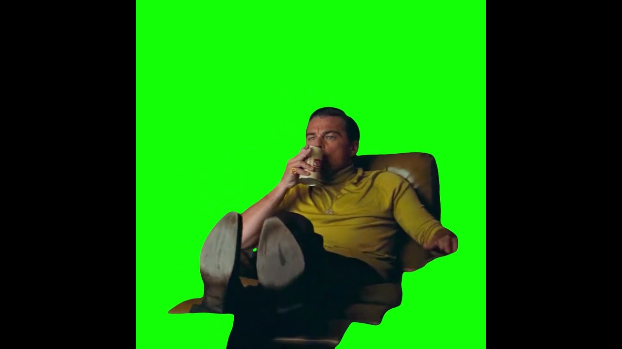Pointing Leonardo DiCaprio meme (Green Screen)