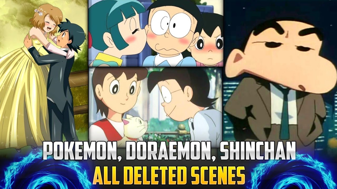 Pokemon, Doraemon, shinchan All Deleted Episode Scenes In hindi | Anime/Cartoon Movie Cut Clips