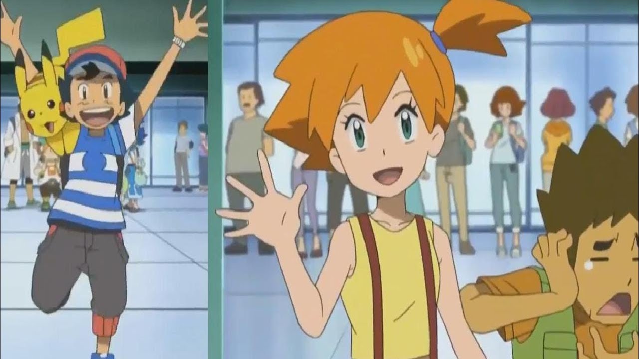 Pokemon Sol y Luna Ash se reencuentra con Brock y Misty [Español Latino] HD