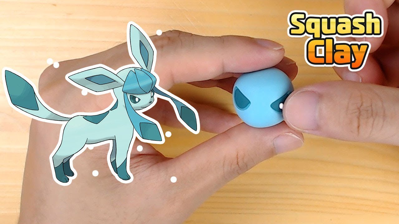 Pokémon Clay Art: Glaceon Ice-type Pokémon!