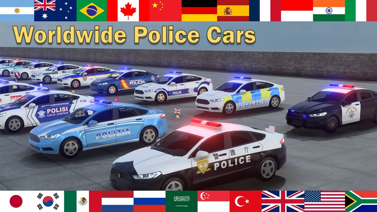 Police Car Designs and Siren Sounds Around the World