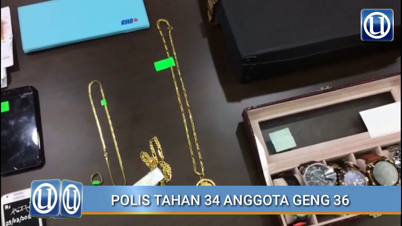 Polis tahan 34 anggota Geng 36