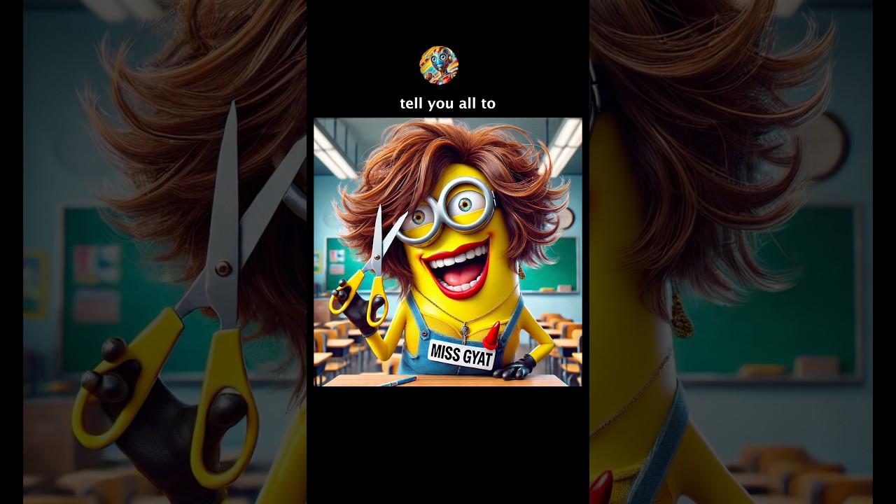 Poor Agnes Gru got a HAIRCUT by Bully Teacher #memes #minions