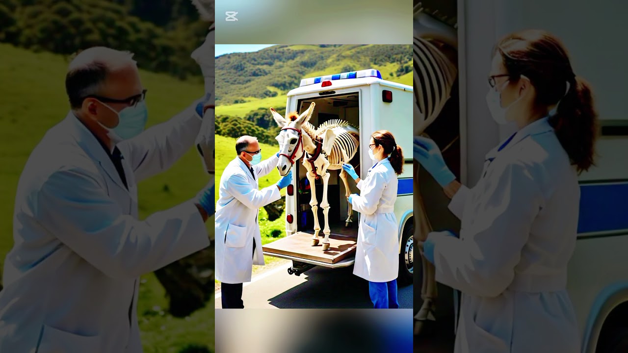 Poor donkey on road but women helpsll#ai#pooranimals#donkey#viral#shorts#helps