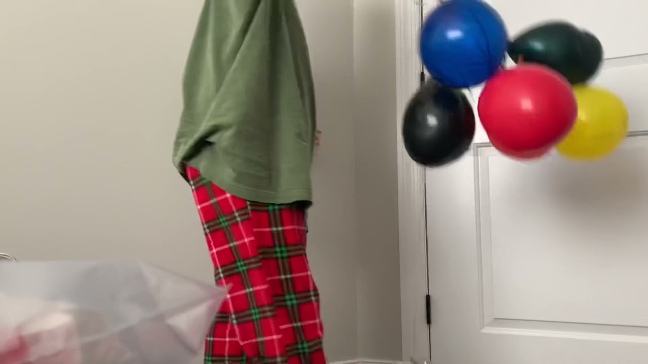 Popping balloons with nerf guns