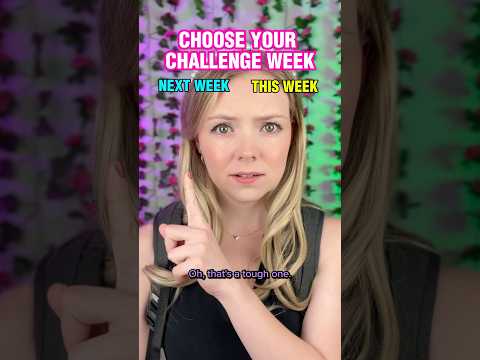 #pov every year you have a week of challenges you have to complete… Part 1